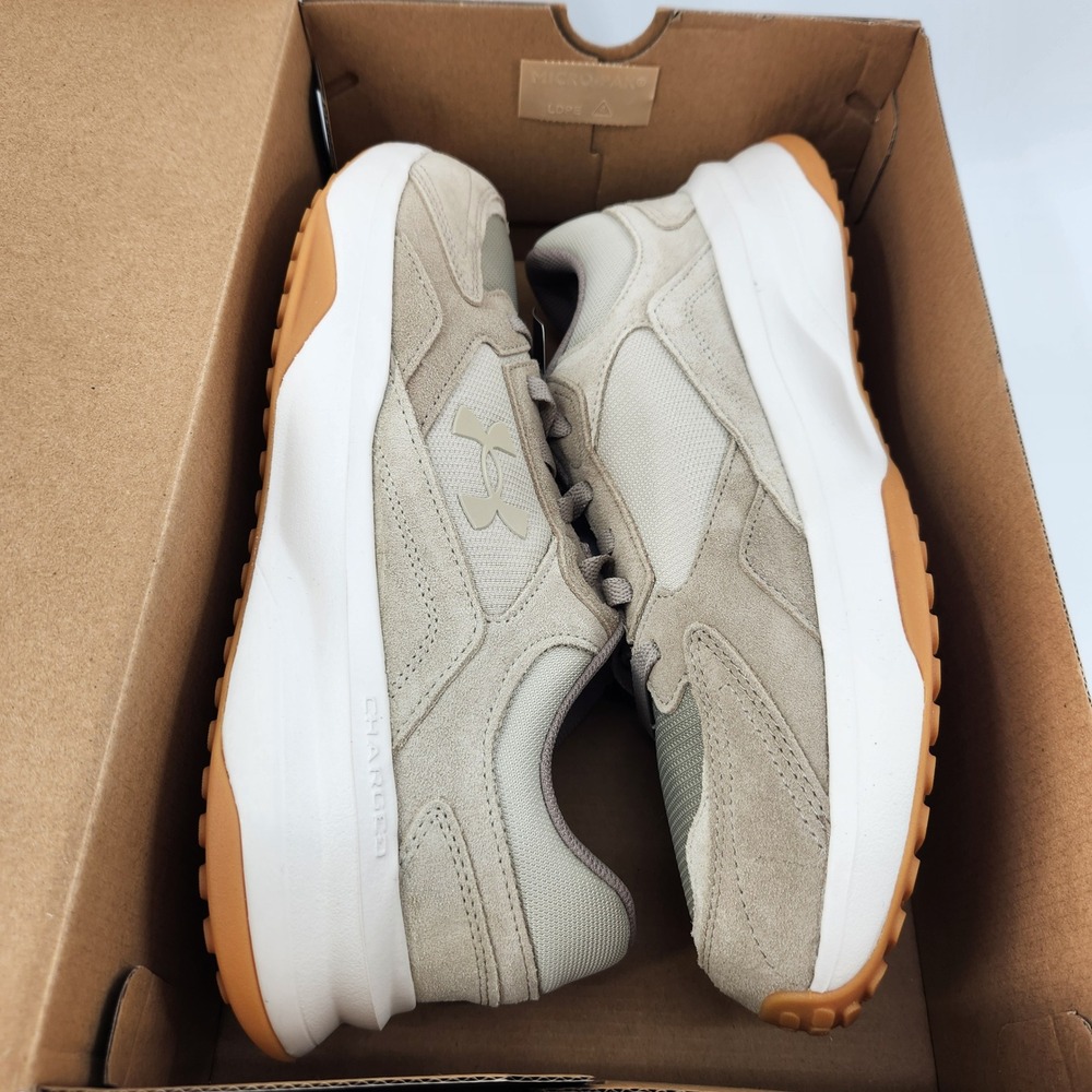 Under Armour UA‎ Edge Suede Mens Sneakers Tan Brown 3027731-201 Size 11.5 - Picture 7 of 7